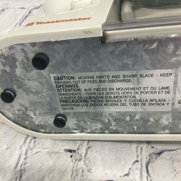 Toastmaster Bagel Perfect Slicer Color White Model 6125 Electric - Picture 9 of 10